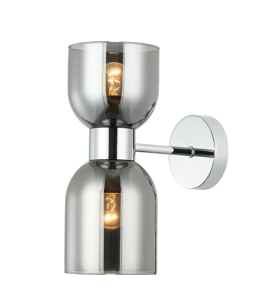 Clessidra Ellipse Glass Wall Light Brass