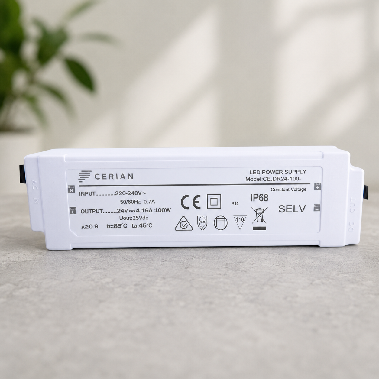 Cerian Lighting CERIAN 24V 100W LED Driver IP68
