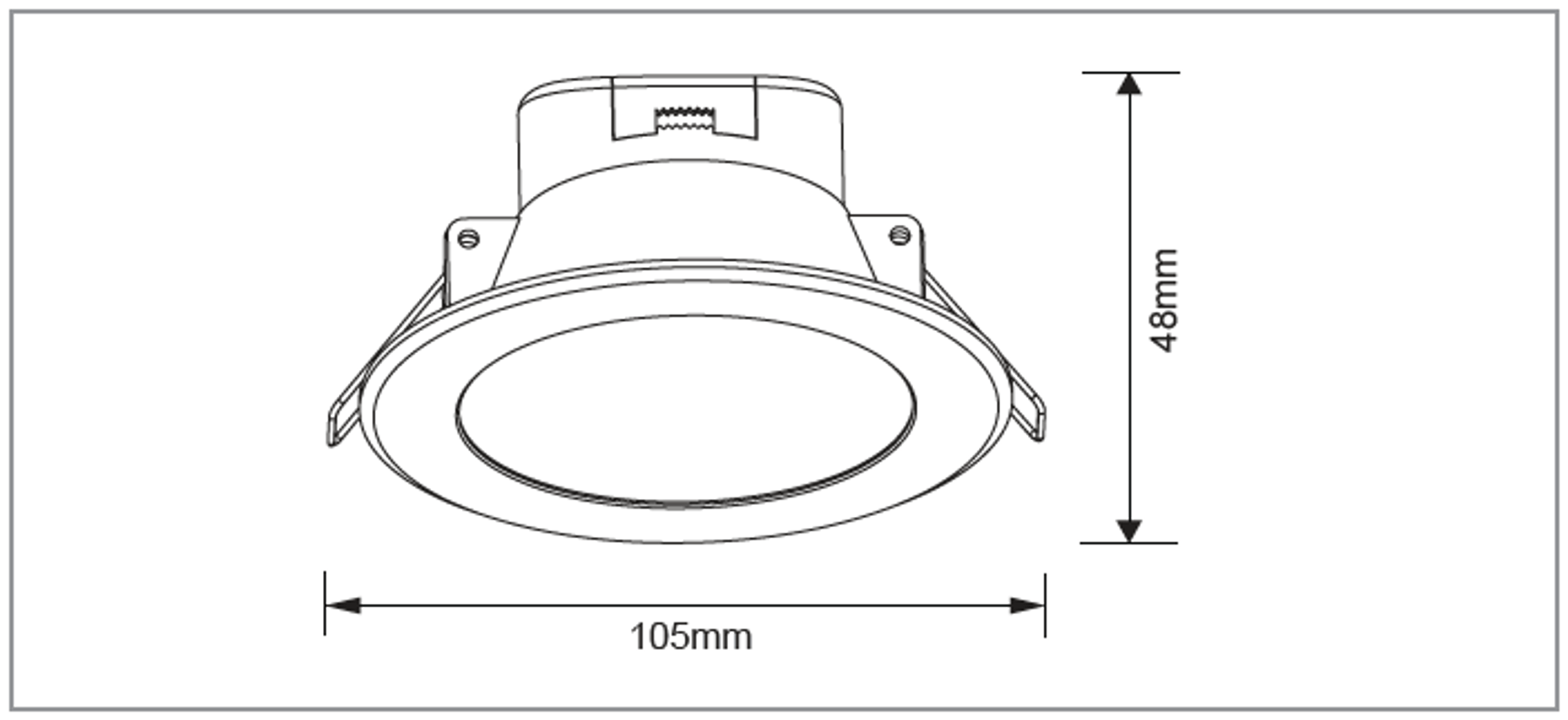 10W AVA Tri-Colour Downlight