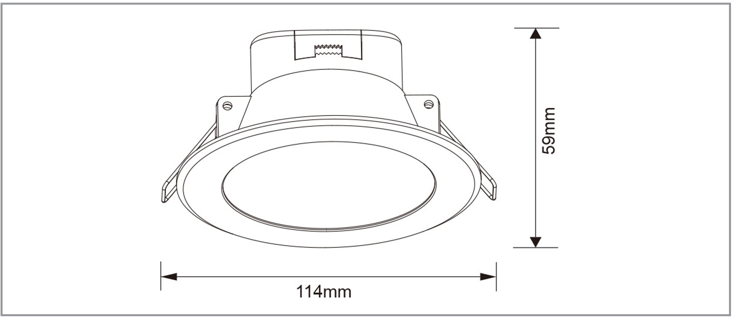 SENTINEL 11W Tri-Colour Sensor Downlight with Remote Control