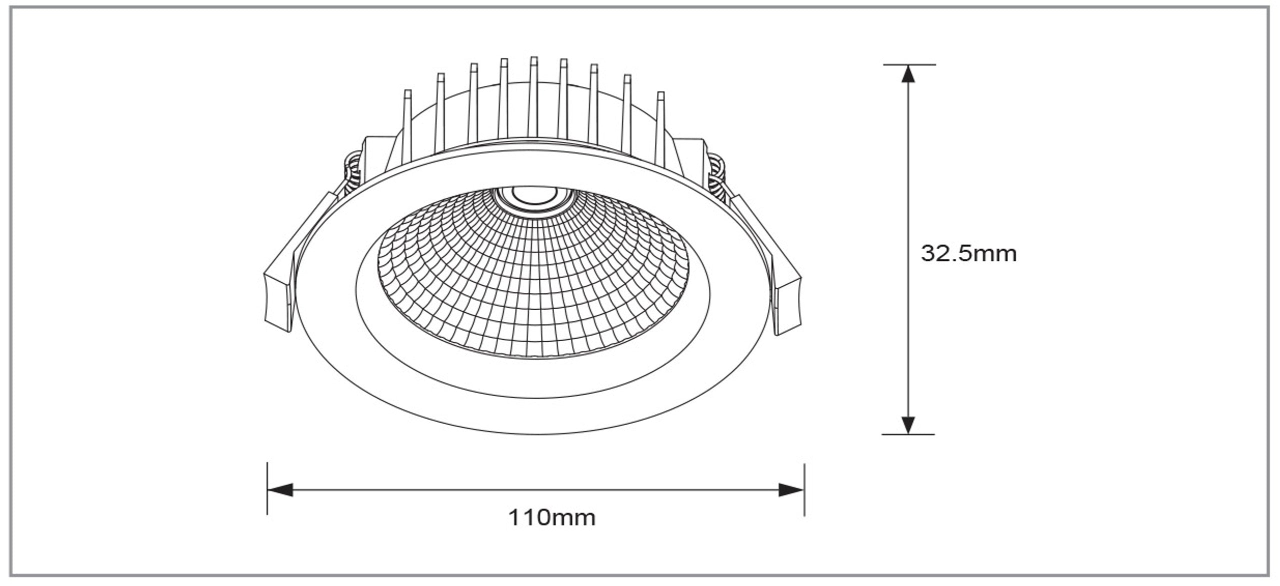 VIVI 12W Tri-Colour COB Downlight