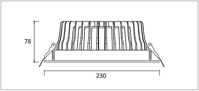 Lawell SUPER SENTINEL 40W LED Downlight with Sensor and Remote Control