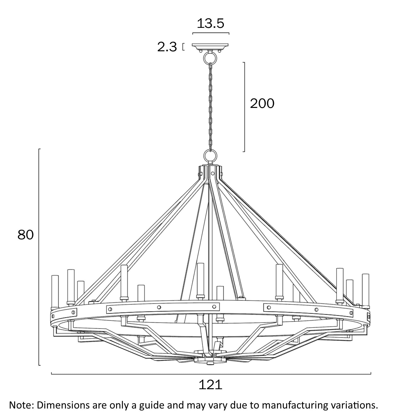 Telbix Lightings: DARIEN 12 LIGHT PENDANT