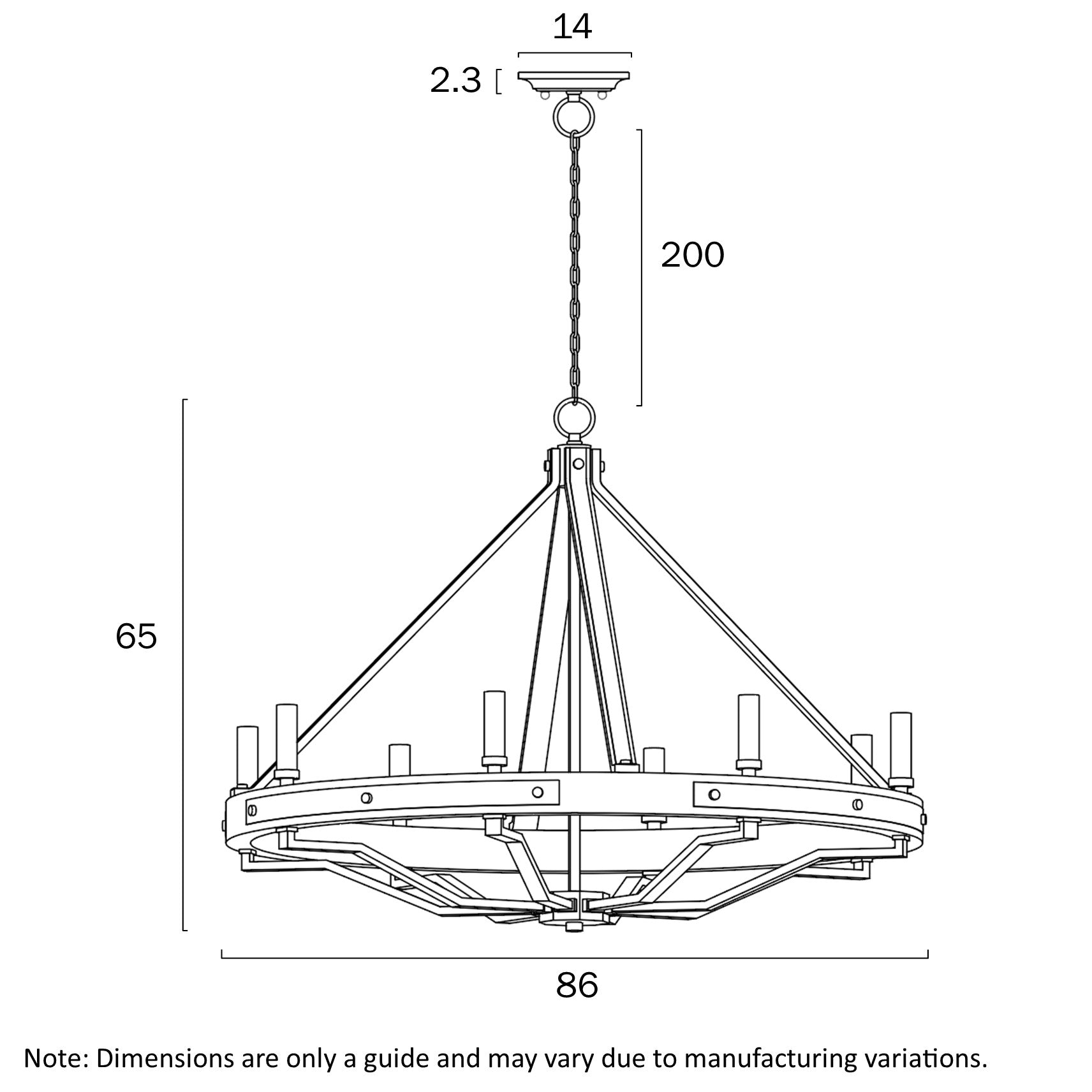 Telbix Lightings: DARIEN 8 LIGHT PENDANT