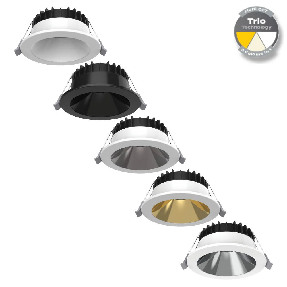 Domus SWAP-8-DEEP - 8W LED Tri-Colour Dimmable Deepset LED Downlight