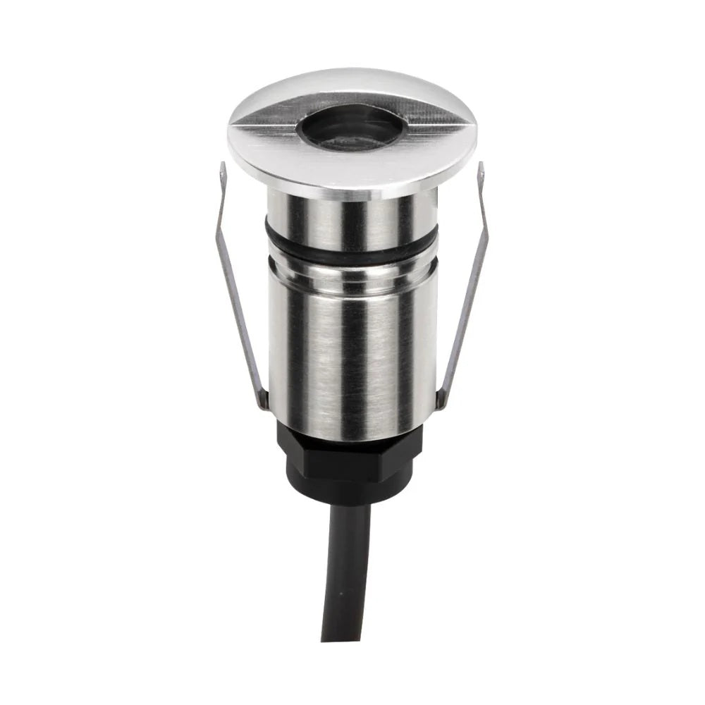 Domus EMIT-25-TRIO-STS - 1W LED 12/24V DC Tri-Colour 25mm Micro Recessed Step & Inground Light IP67 Stainless Steel - DRIVER REQUIRED