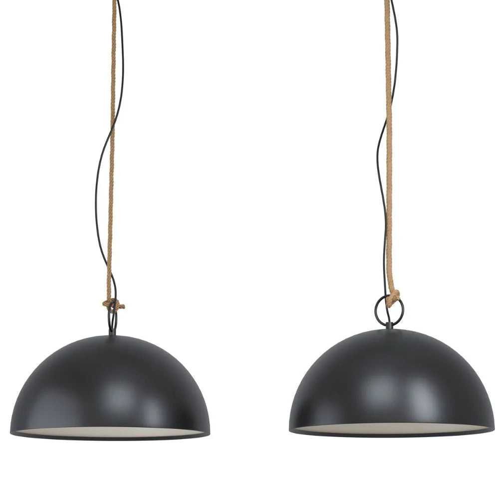 Eglo HODSOLL - 1/2 Steel Light Pendant (Last 2Pc Left)