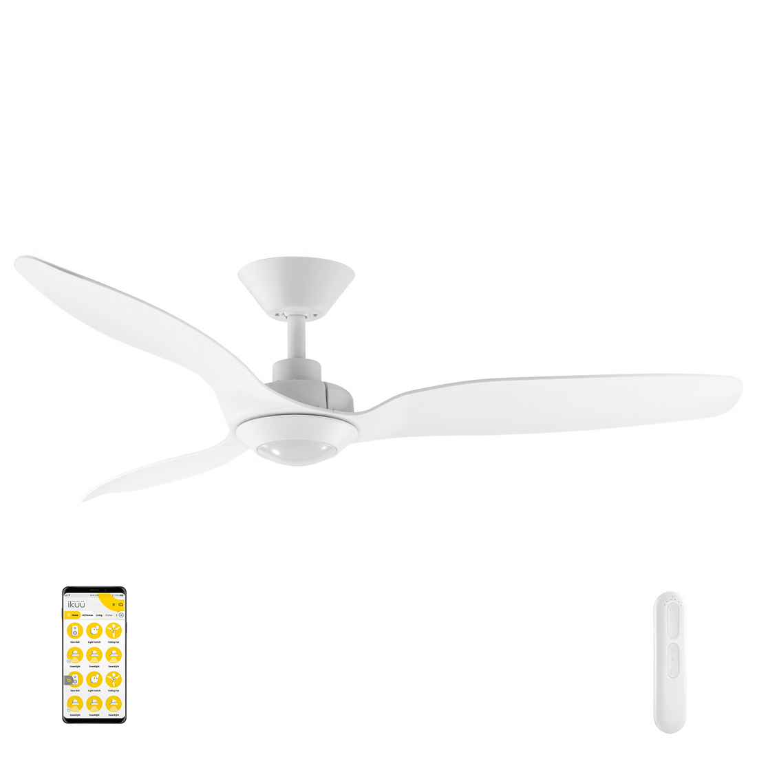 Casa 132cm DC Ikuü Smart Wi-Fi Ceiling Fan With LED Light And Remote