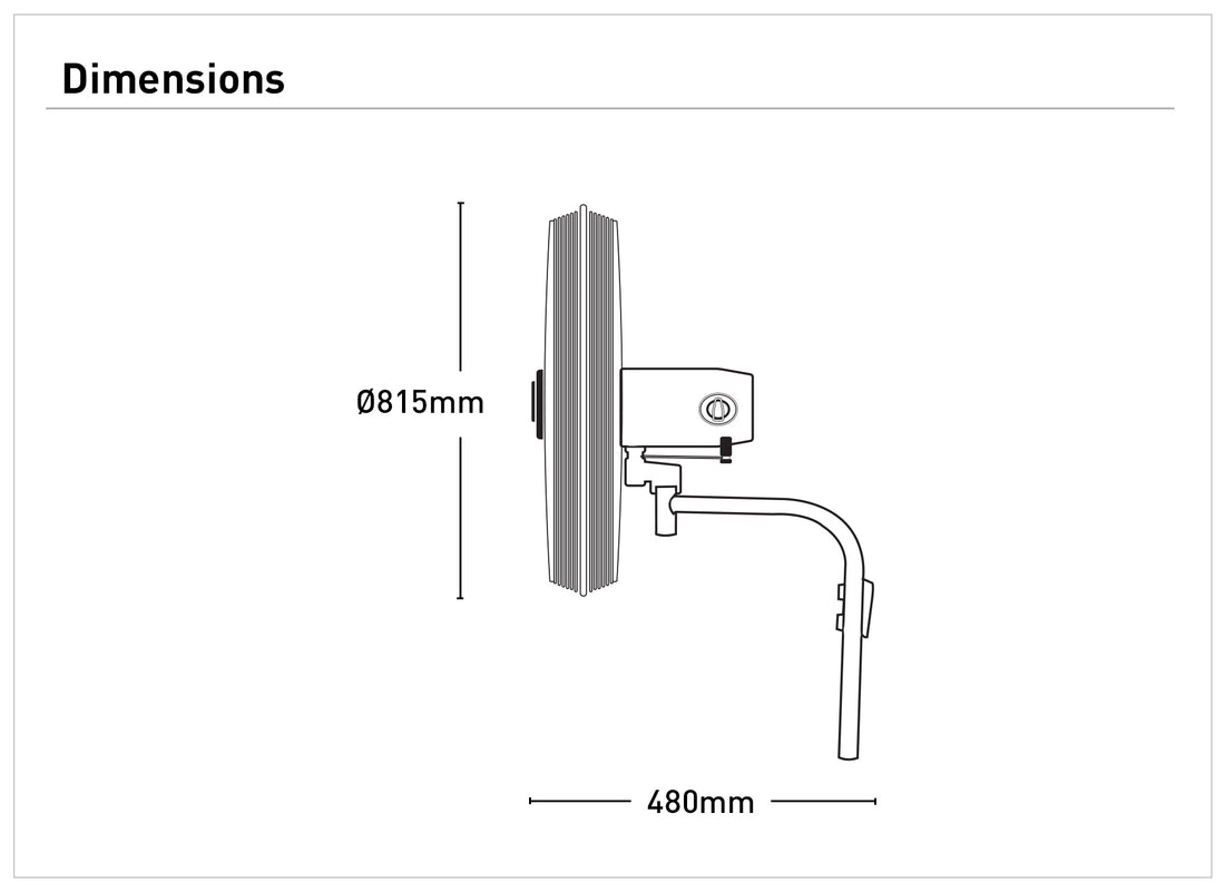 Broome 75cm Industrial Wall Fan