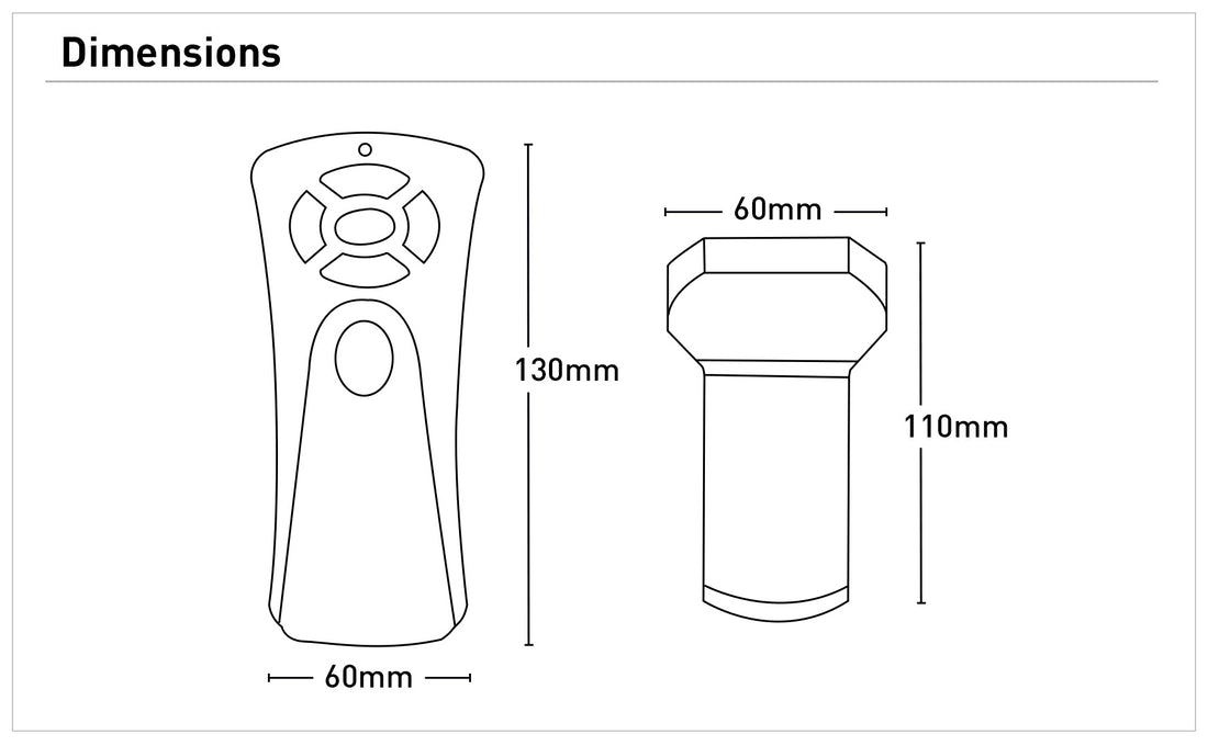 RF Remote Set for AC Ceiling Fans