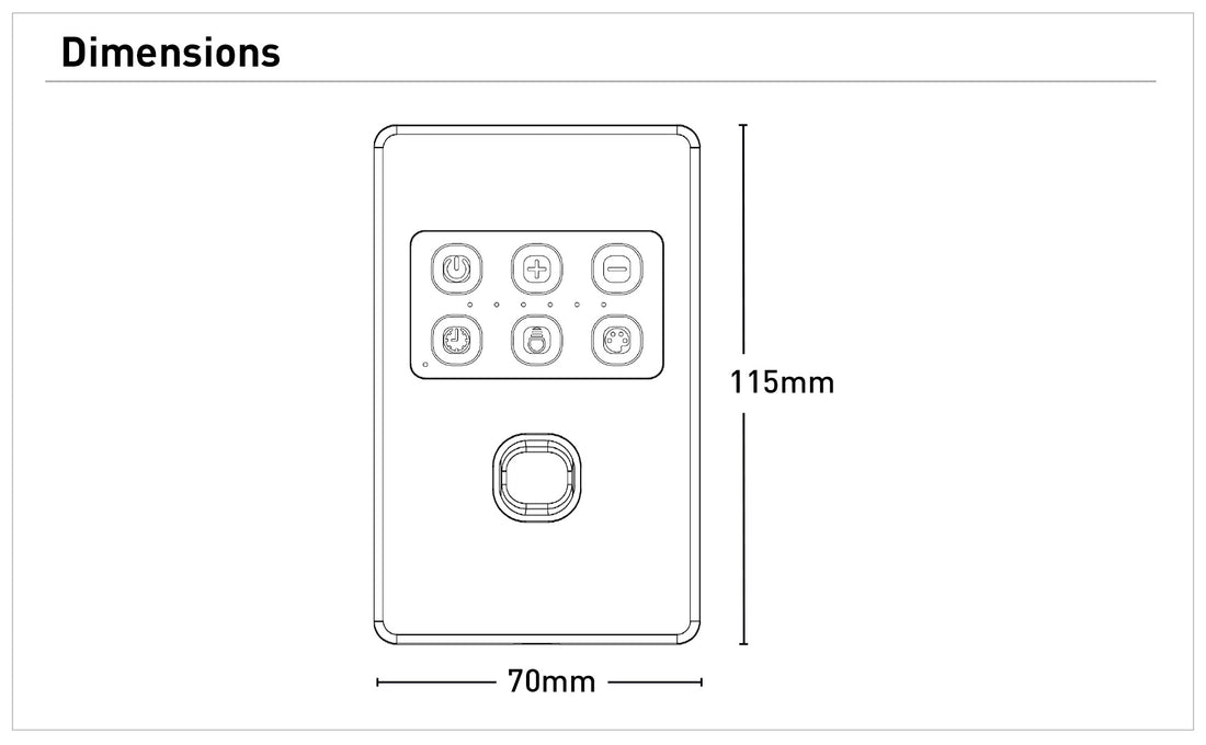 Wall Controller for DC Mercator Ceiling Fans