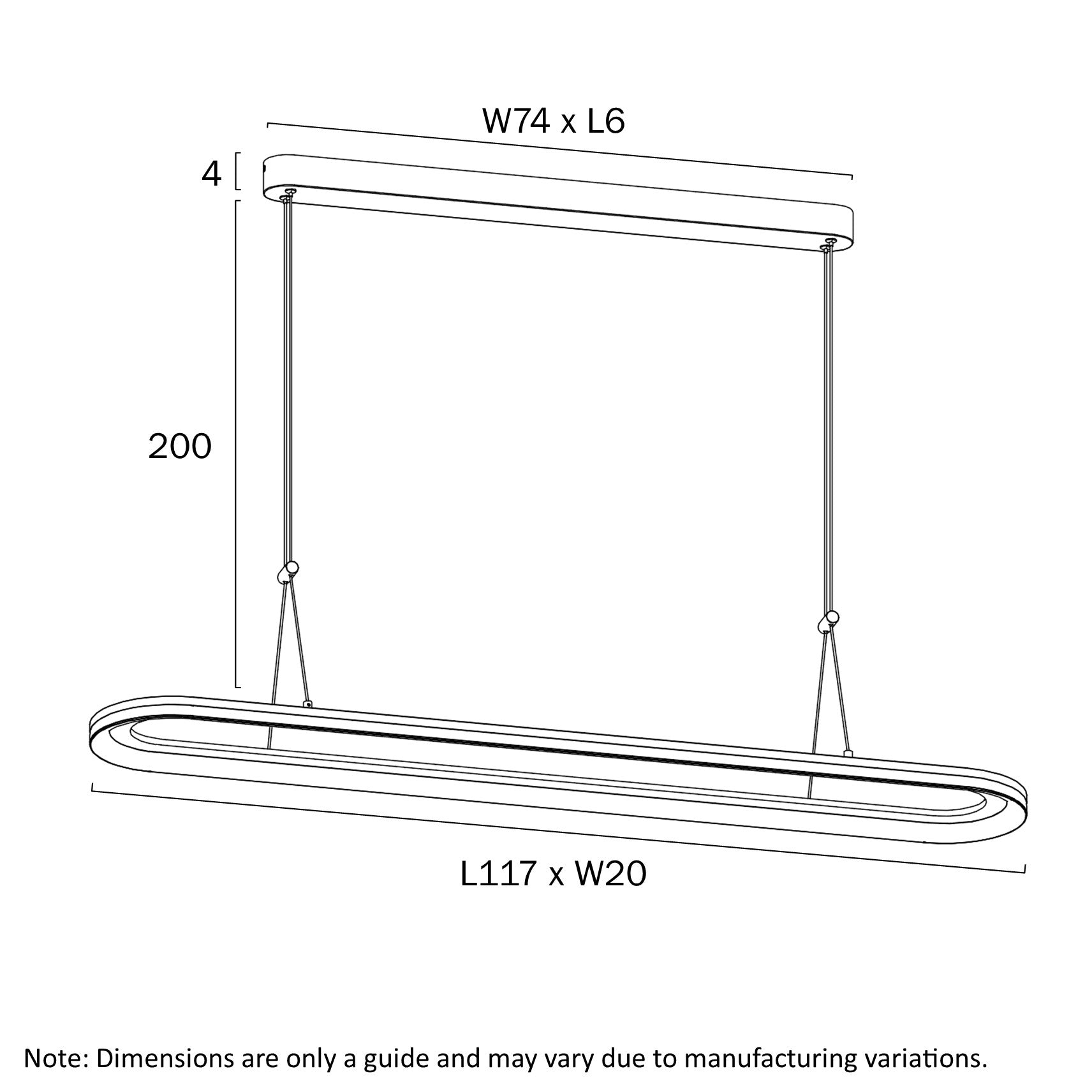 Telbix Lightings: Fulcrum Rectangle Pendant Light