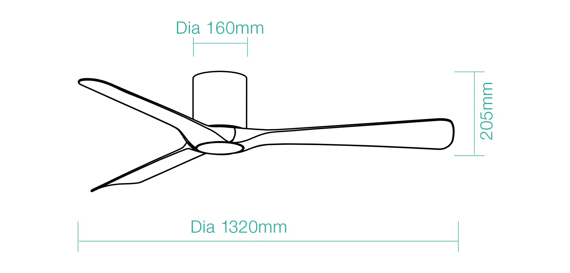 Fresno DC 52″ Smart Ceiling Fan With WIFI Remote Control + LED light