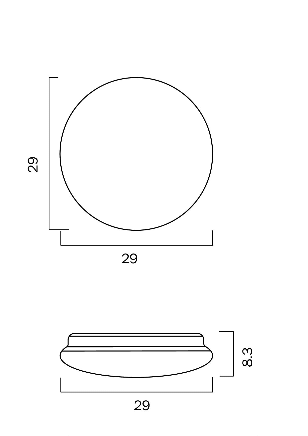 GLIM 16w OYSTER non dim