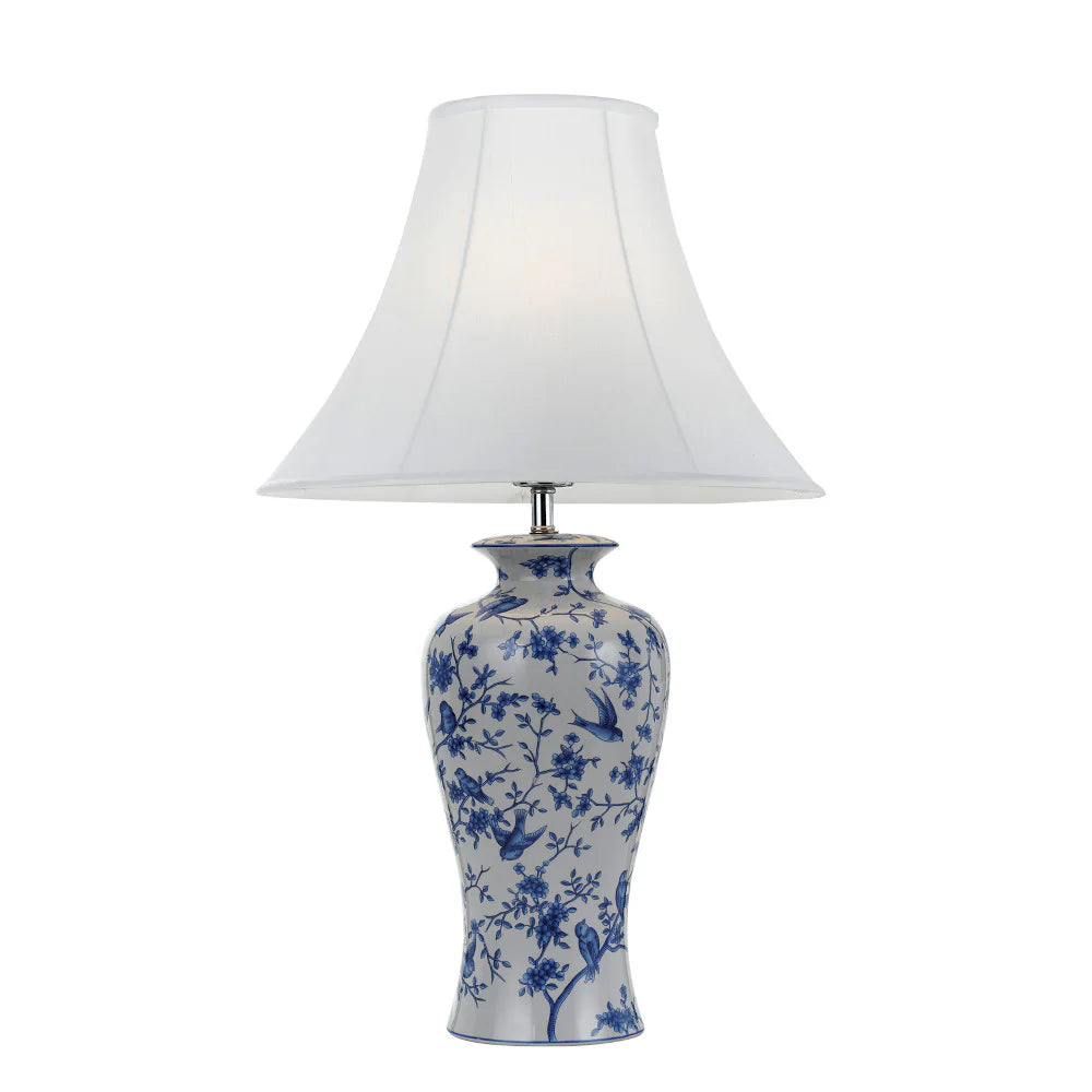 Telbix HULONG CERAMIC TABLE LAMP - HULONG TL-BLFWH