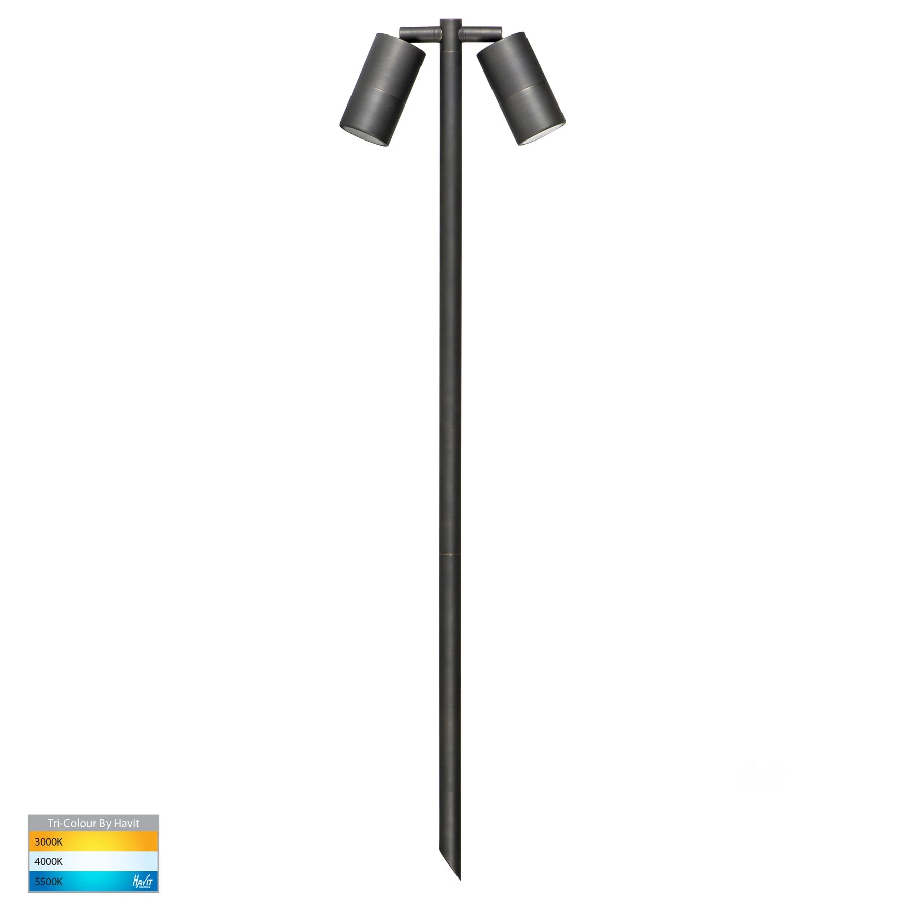 Havit Tivah TRI Colour Double Adjustable LED Bollard Spike Light