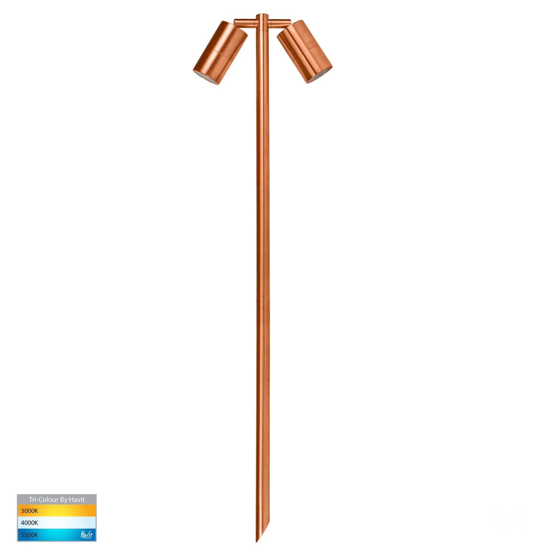 Havit Tivah TRI Colour Double Adjustable LED Bollard Spike Light