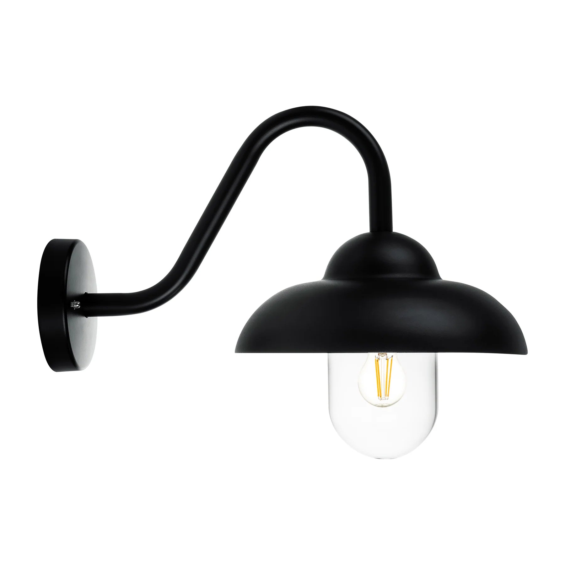 Havit HV3519W-BLK - Loka Aluminium Black Wall Light