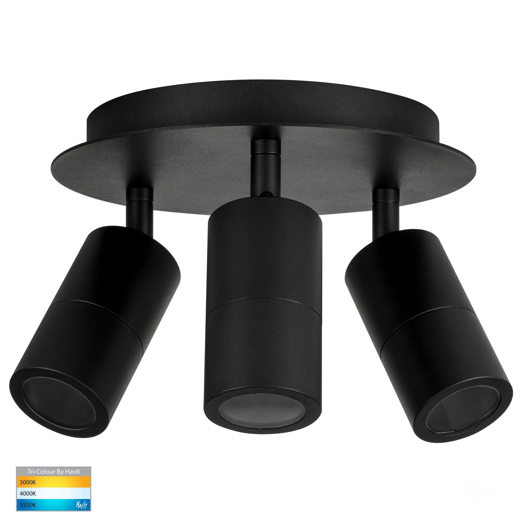 Havit Tivah White 3 Light Round Plate