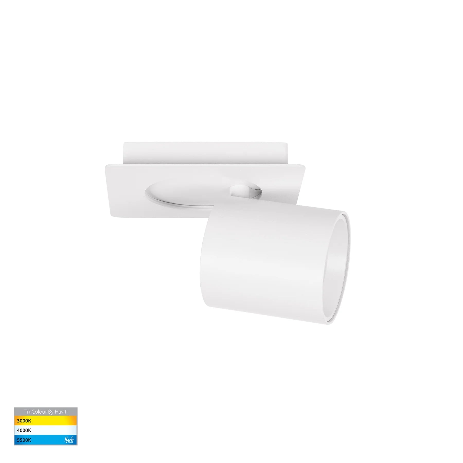 Havit HV4003T-1-WHT - Sbarra White Single Adjustable Spot Light