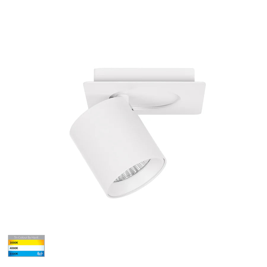 Havit HV4003T-1-WHT - Sbarra White Single Adjustable Spot Light