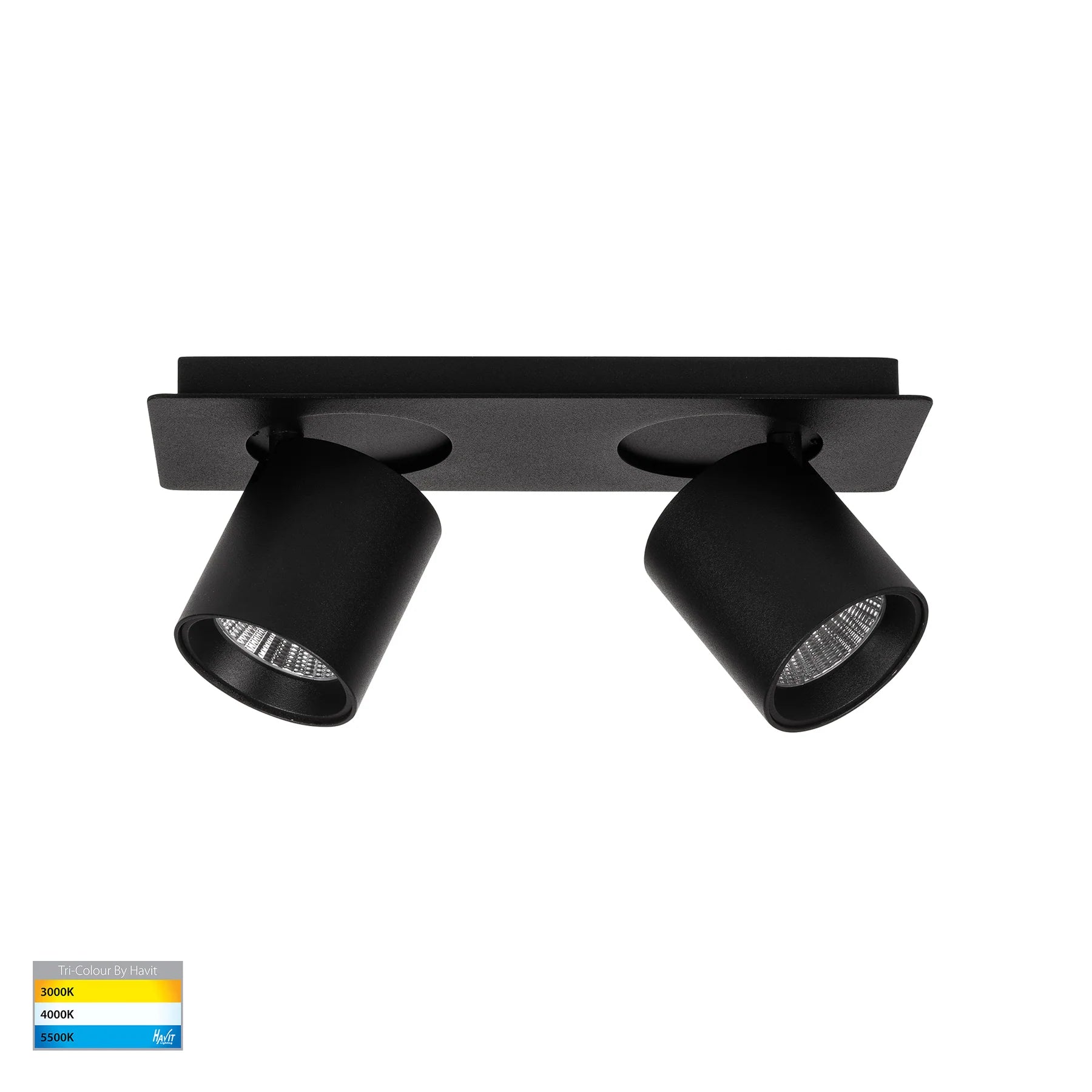 Havit HV4003T-2-BLK - Sbarra Black 2 Light Adjustable Bar Light