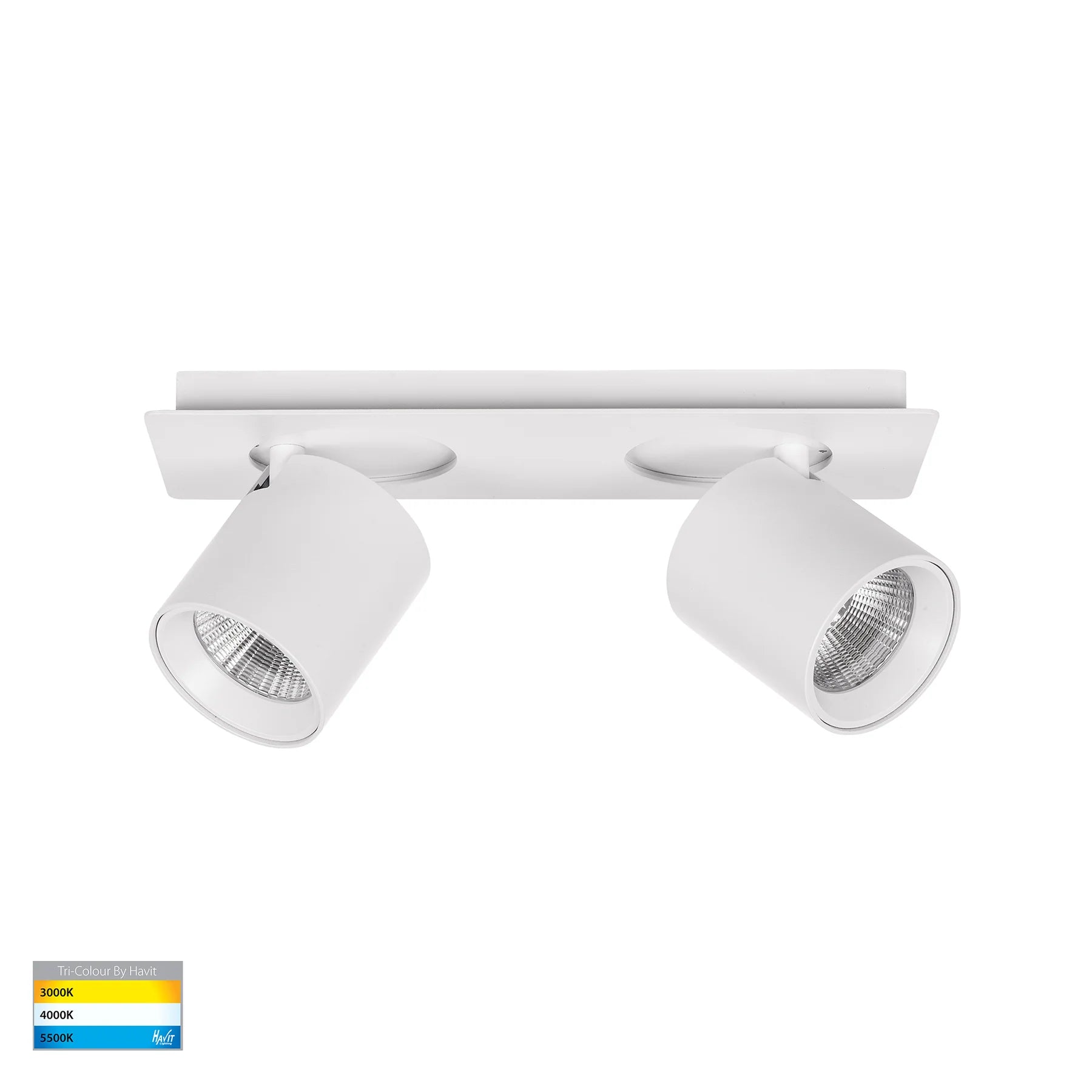 Havit HV4003T-2-WHT - Sbarra White 2 Light Adjustable Bar Light