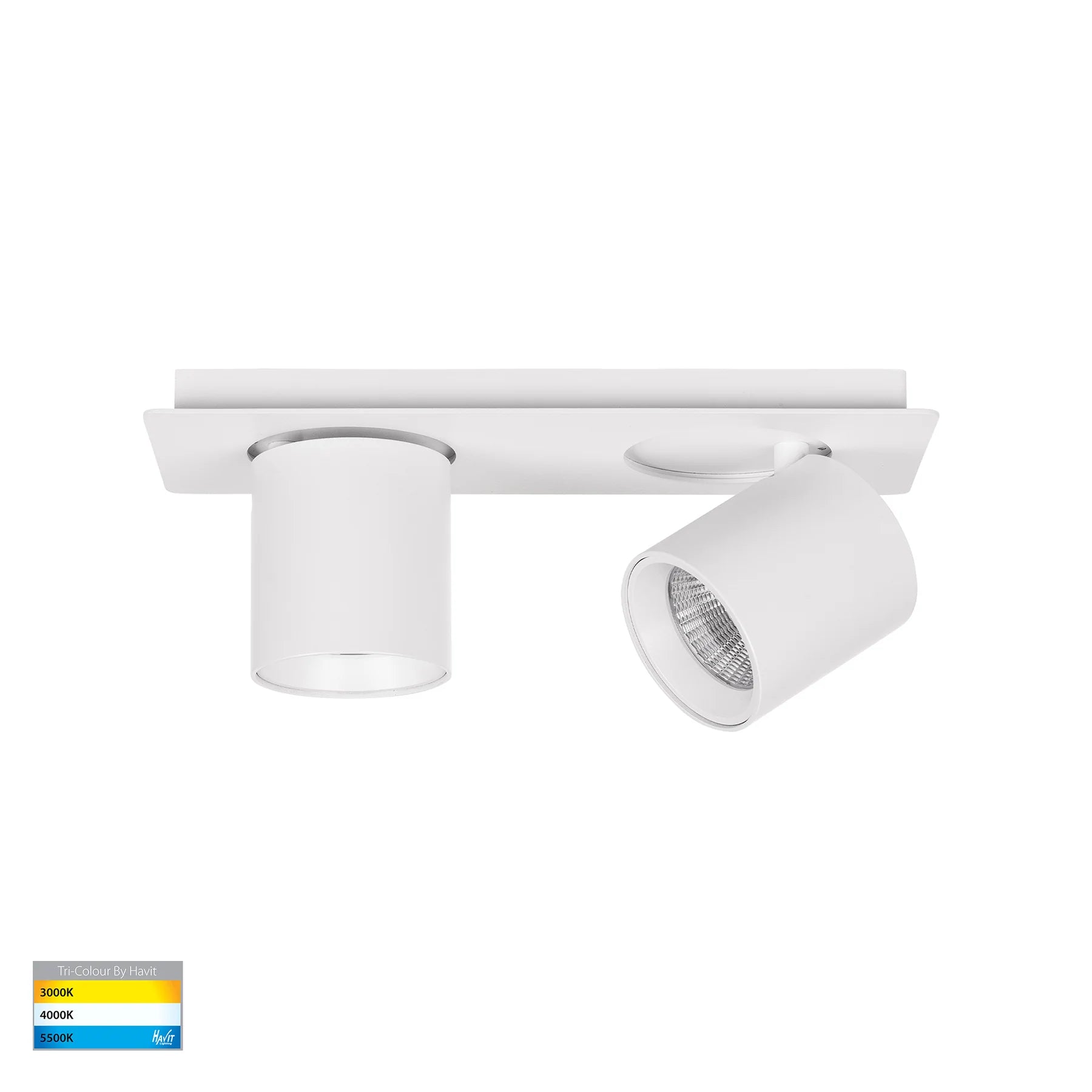 Havit HV4003T-2-WHT - Sbarra White 2 Light Adjustable Bar Light