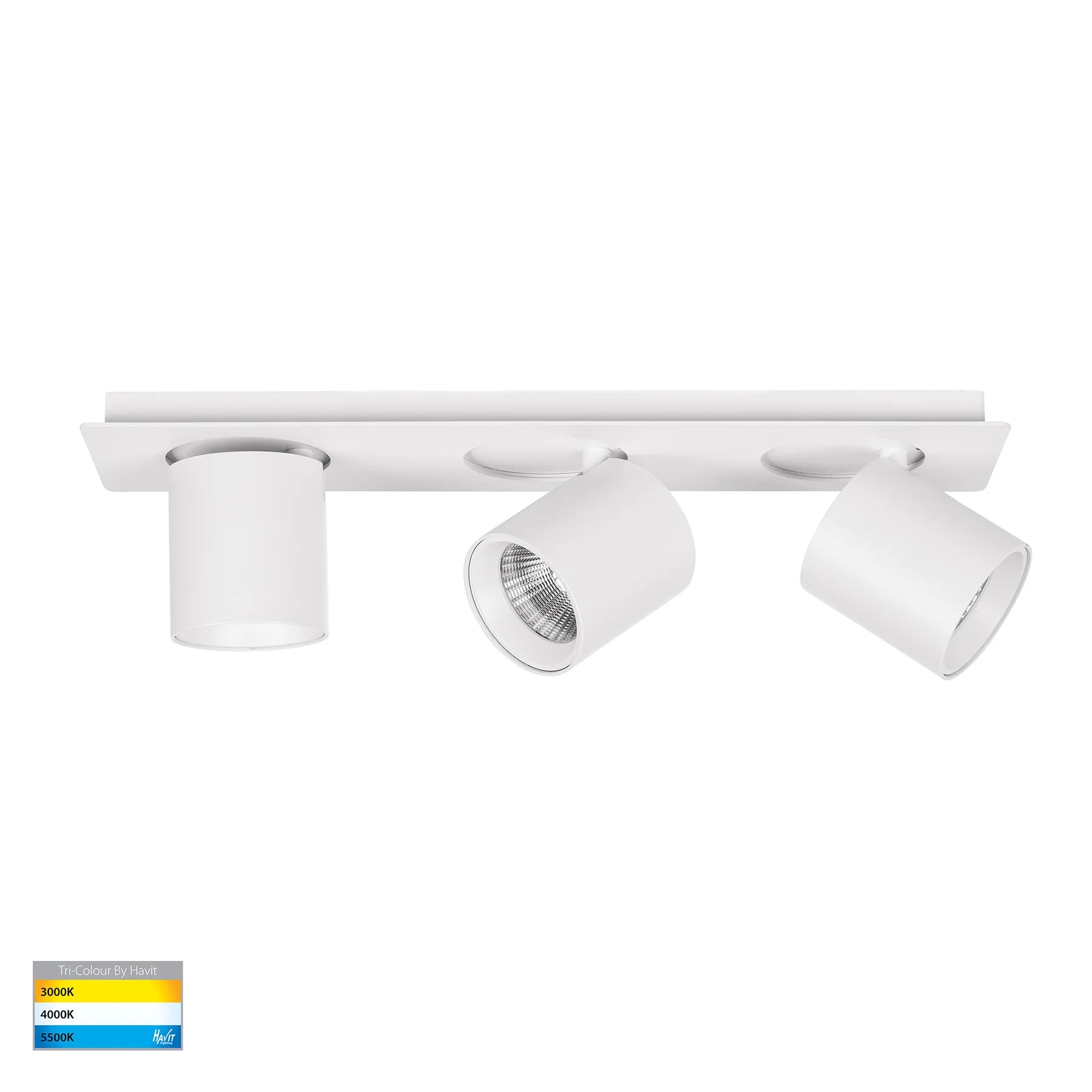 Havit HV4003T-3-WHT - Sbarra White 3 Light Adjustable Bar Light