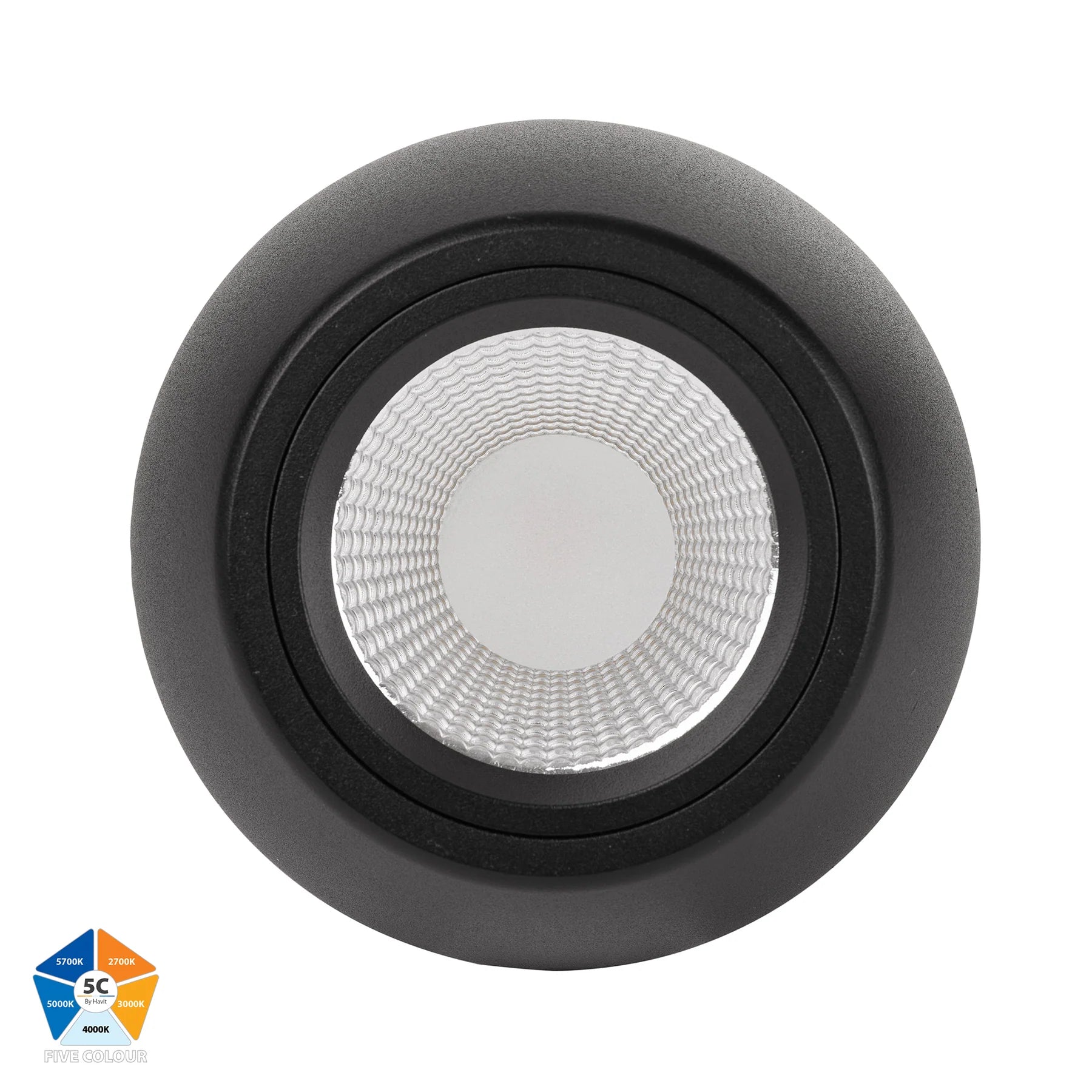 Havit HV5849S-BLK - Nella Black 12w Surface Mounted LED Downlight