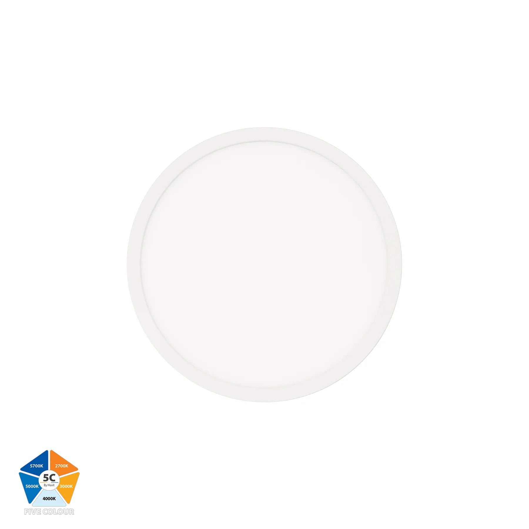 Havit HV5863S-WHT - Auster White 18w LED Ceiling Mounted Oyster Light