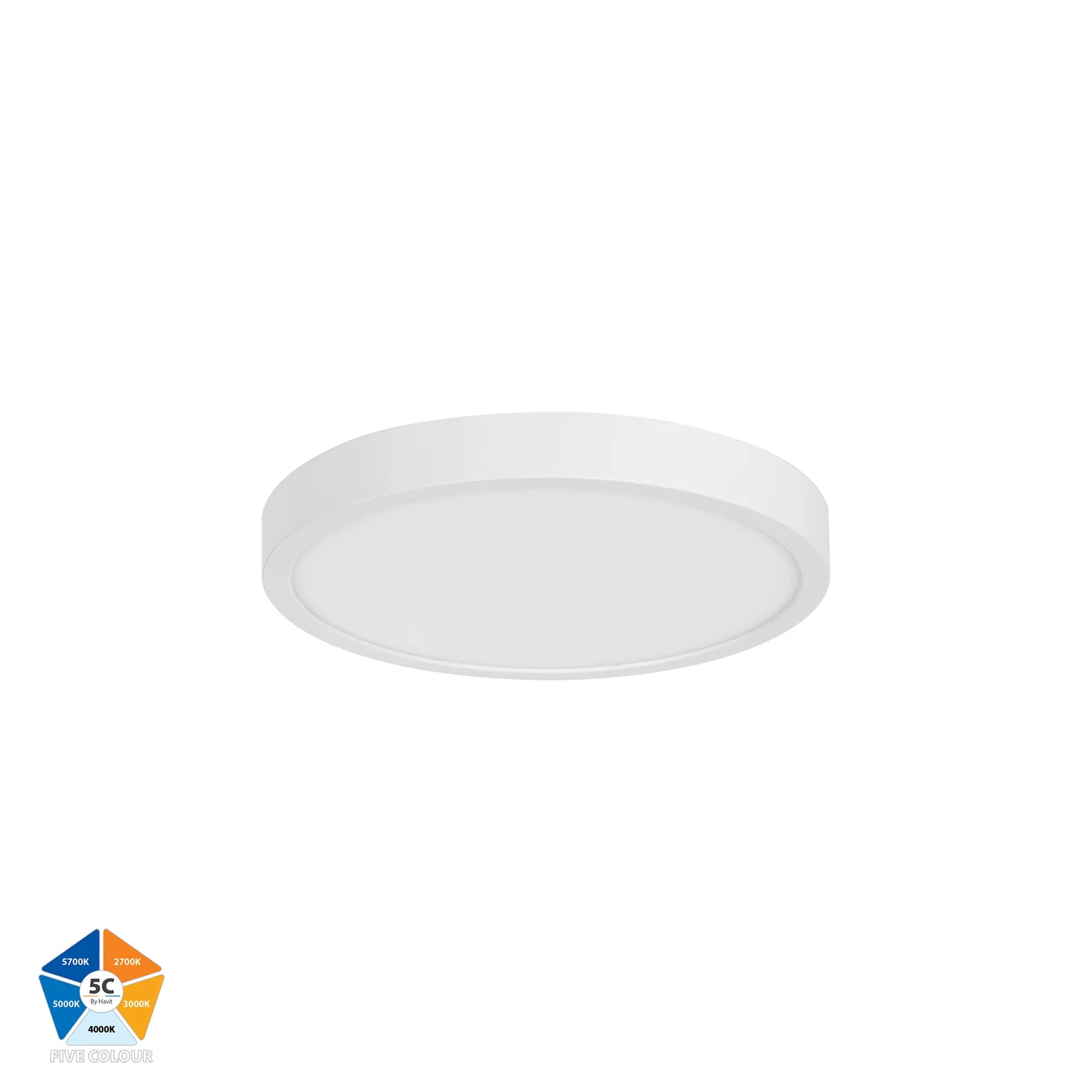 Havit HV5863S-WHT - Auster White 18w LED Ceiling Mounted Oyster Light