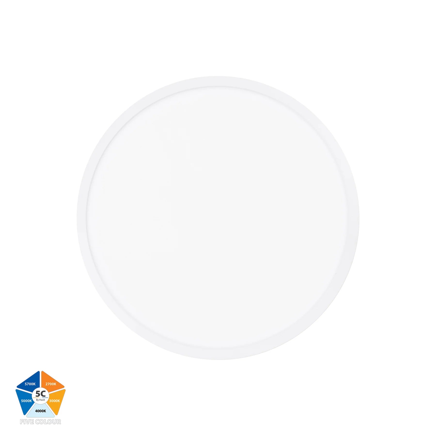 Havit HV5864S-WHT - Auster White 24w LED Ceiling Mounted Oyster Light