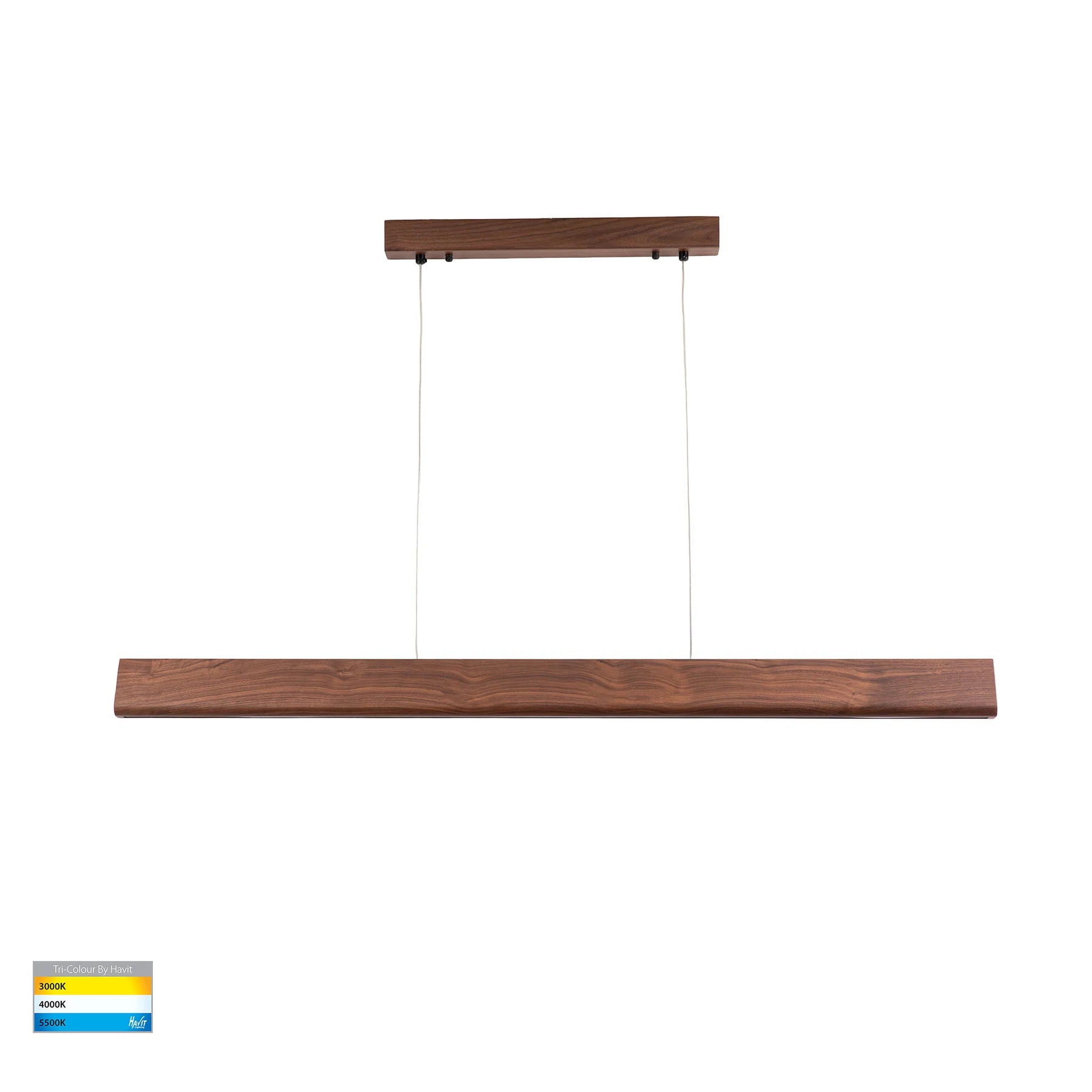 Havit Opex Walnut Timber 1200mm Linear Pendant Light