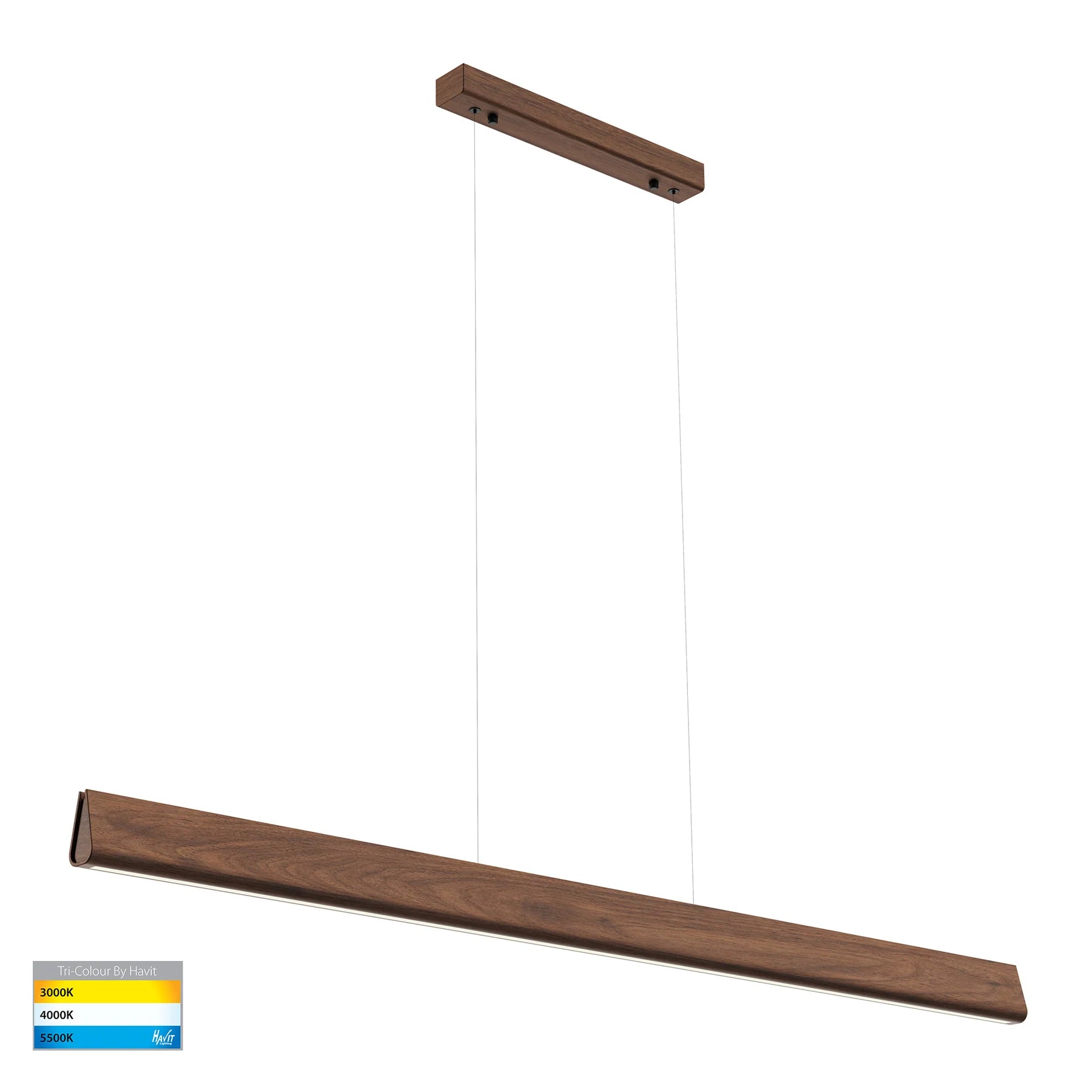 Havit Opex Walnut Timber 1800mm Linear Pendant