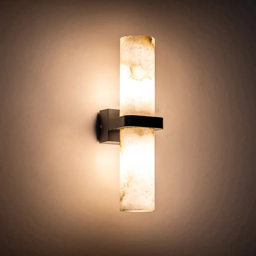 Havit Albast Up & Down Wall Light with Alabaster Glass