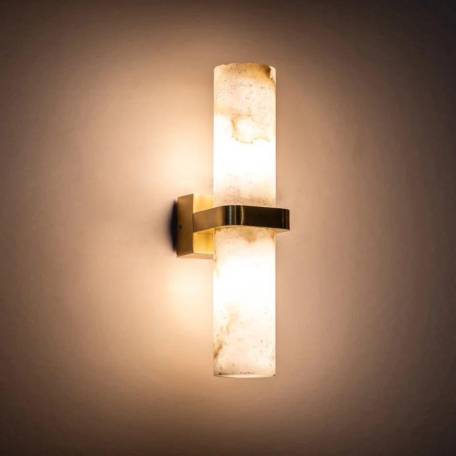 Havit Albast Up & Down Wall Light with Alabaster Glass