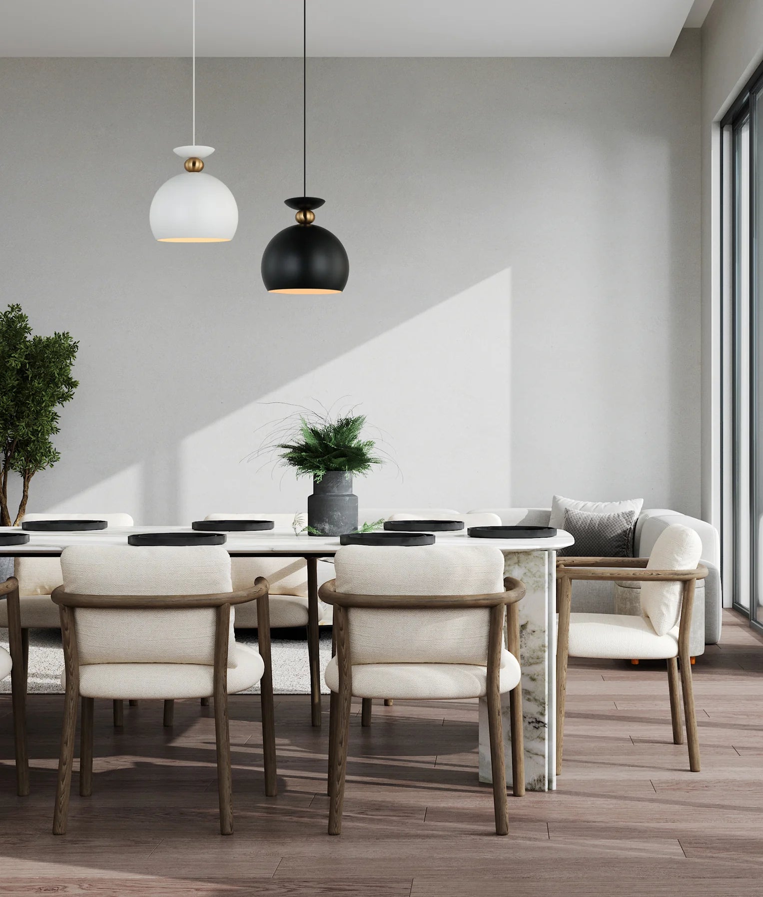 CLA KANSI: Interior Wine Glass Shape Pendant Lights