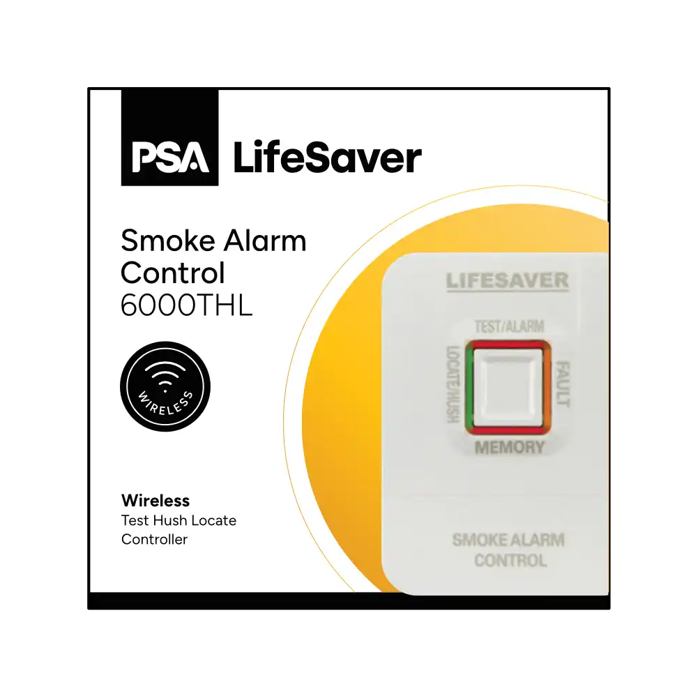 PSA LIF6000THL SMOKE ALARM CONTROL – Wireless Test/Hush/Locate Controller for Lifesaver 6000 Series Smoke Alarms