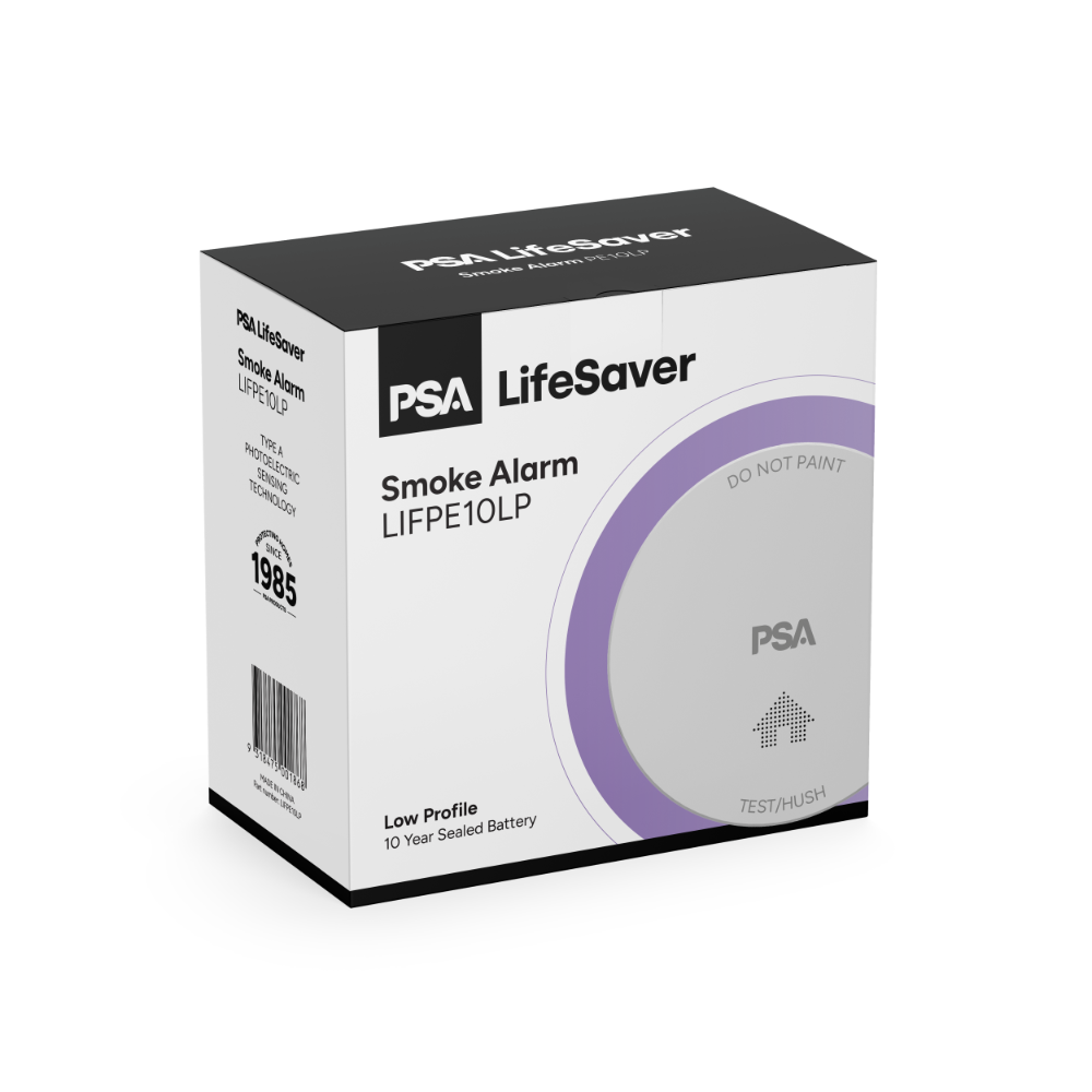 PSA Standalone Lithium Battery-Operated Photoelectric Smoke Alarm - LIFPE10LP