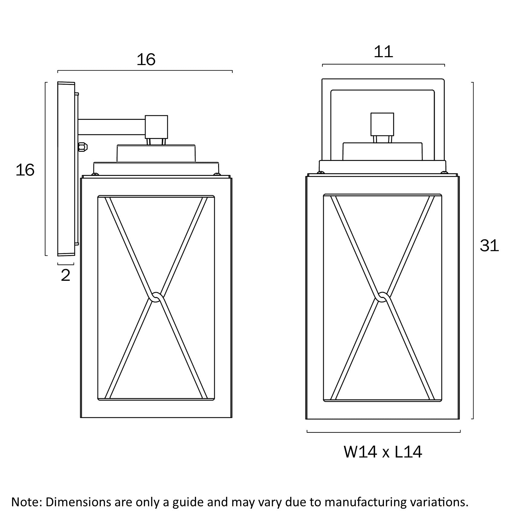 MALLORY 30 EXTERIOR WALL LIGHT