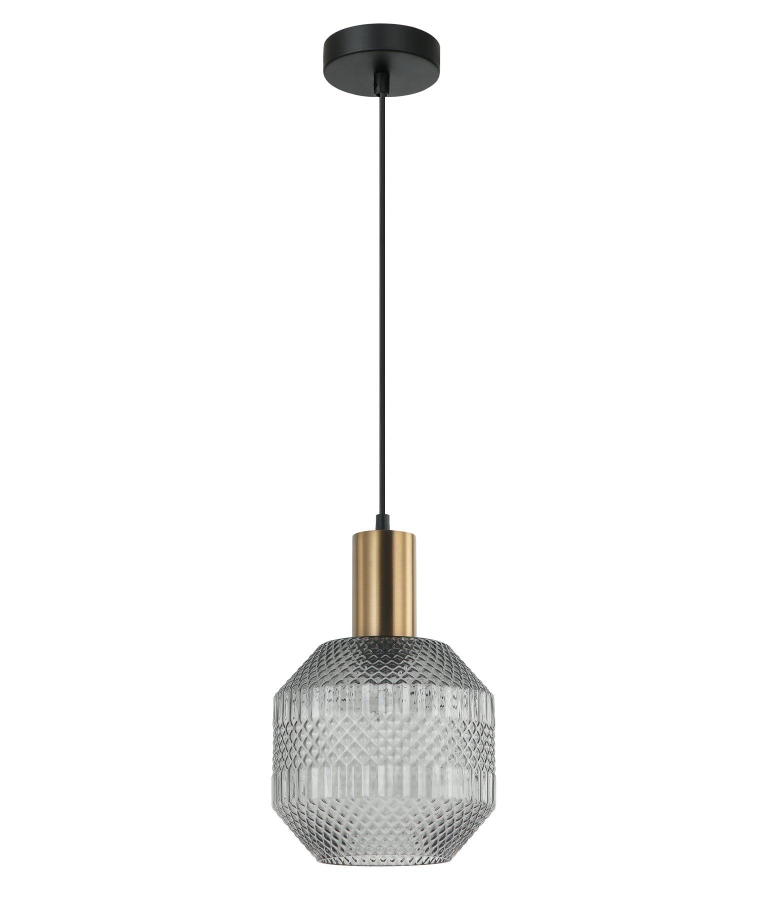 MARACA: Interior Glass Jar with Quadrilateral Segment Pendant Lights-CLA LIGHTING