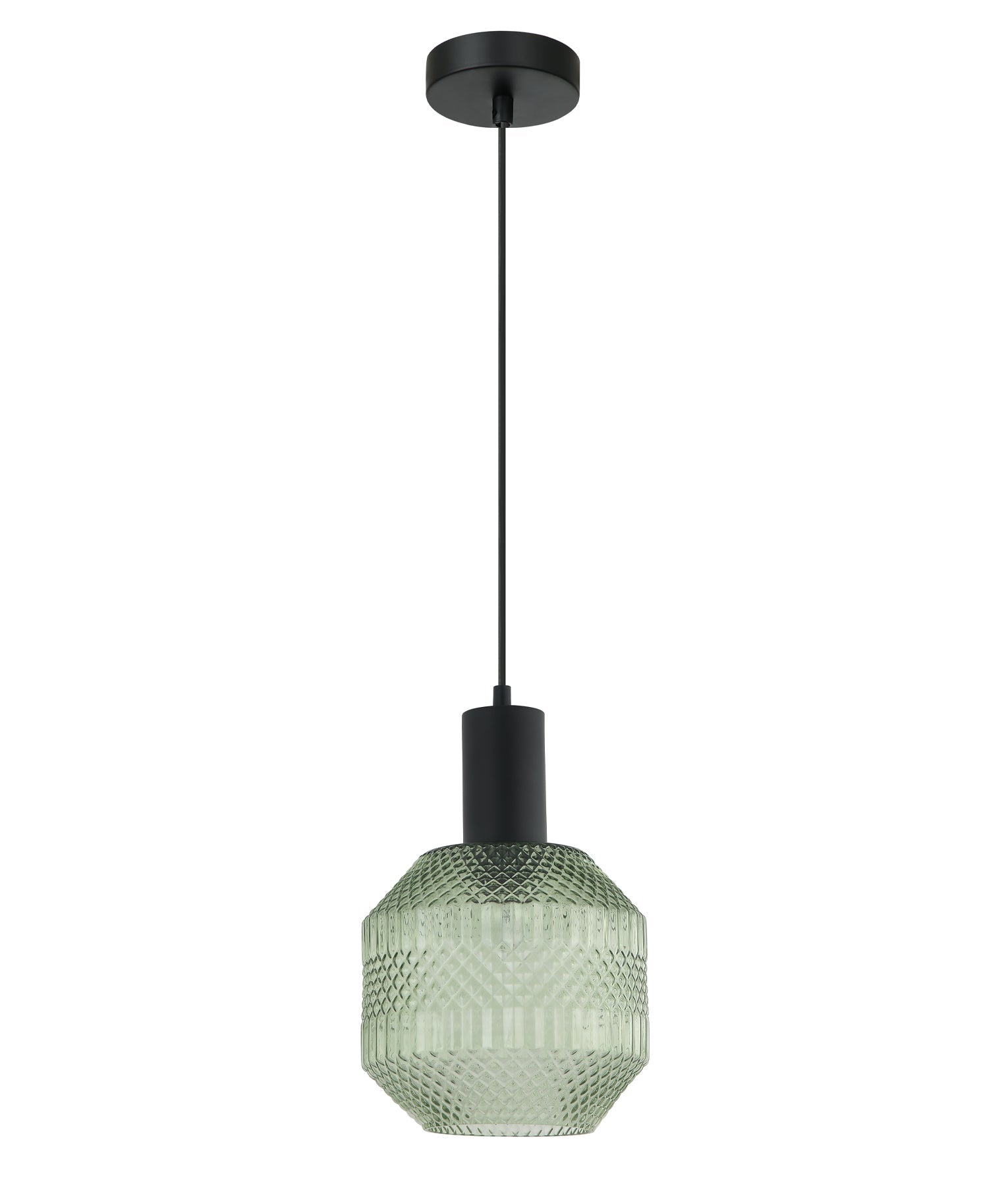 MARACA: Interior Glass Jar with Quadrilateral Segment Pendant Lights-CLA LIGHTING