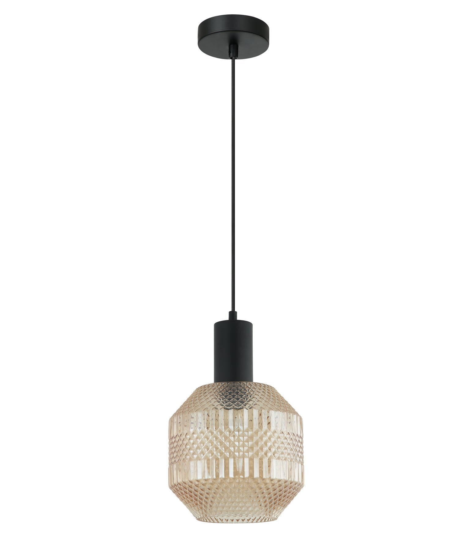 MARACA: Interior Glass Jar with Quadrilateral Segment Pendant Lights-CLA LIGHTING