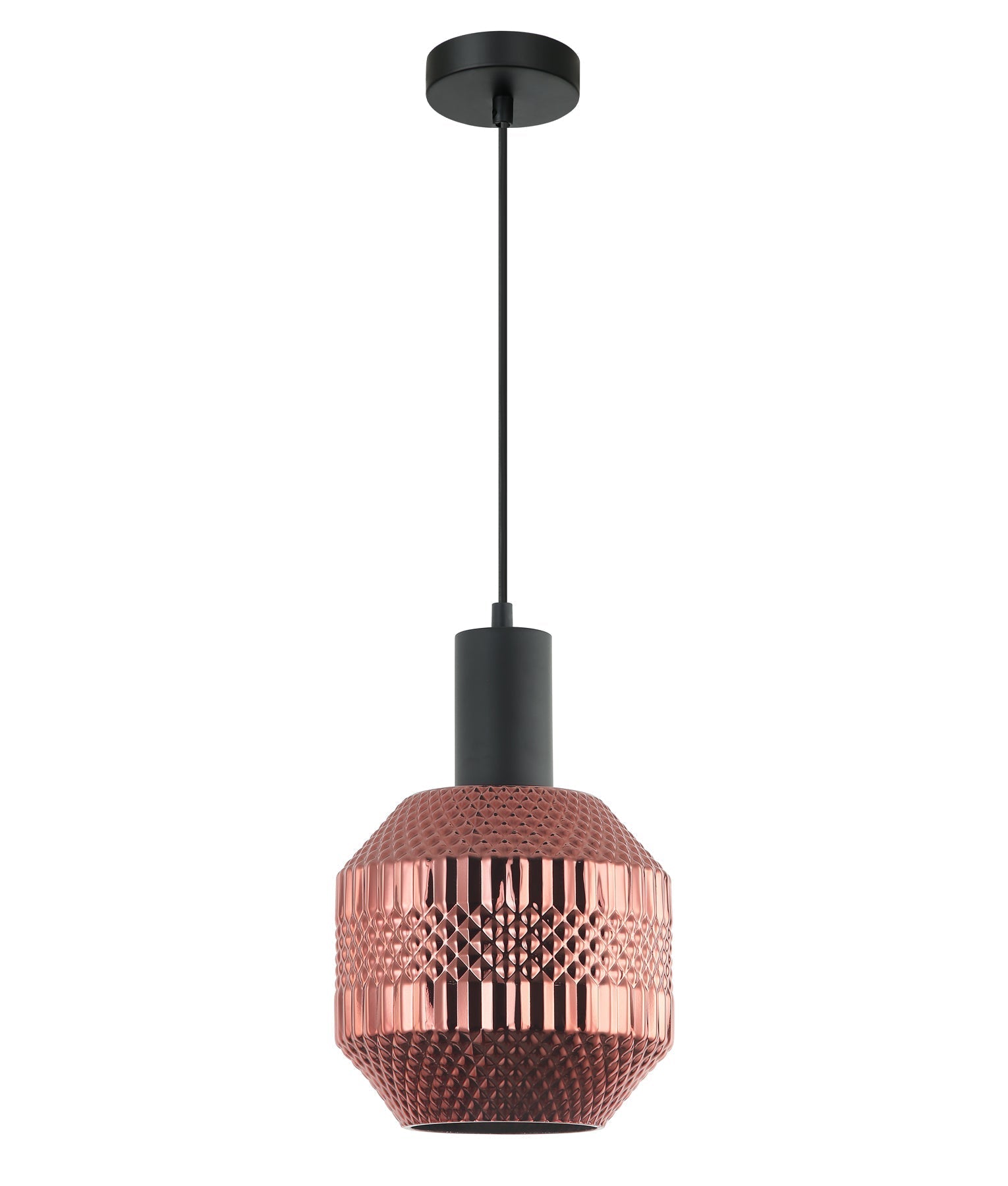 MARACA: Interior Glass Jar with Quadrilateral Segment Pendant Lights-CLA LIGHTING