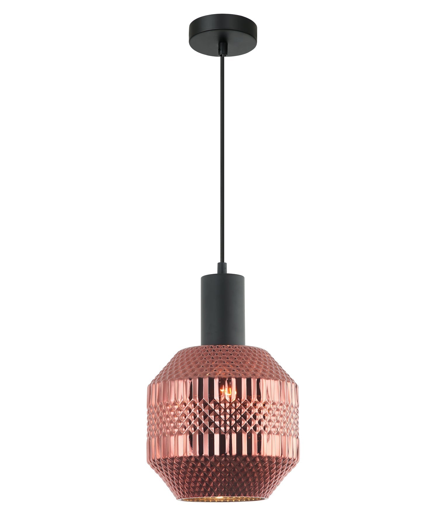 MARACA: Interior Glass Jar with Quadrilateral Segment Pendant Lights-CLA LIGHTING