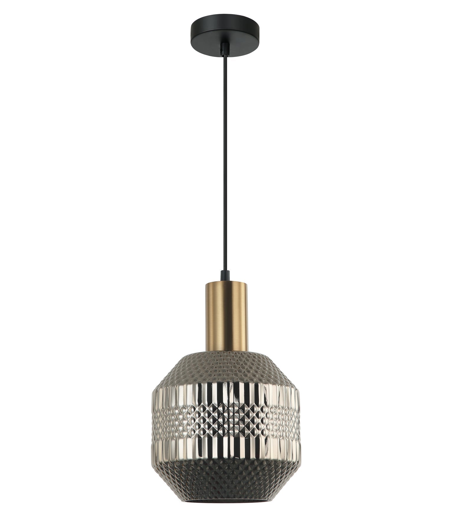 MARACA: Interior Glass Jar with Quadrilateral Segment Pendant Lights-CLA LIGHTING