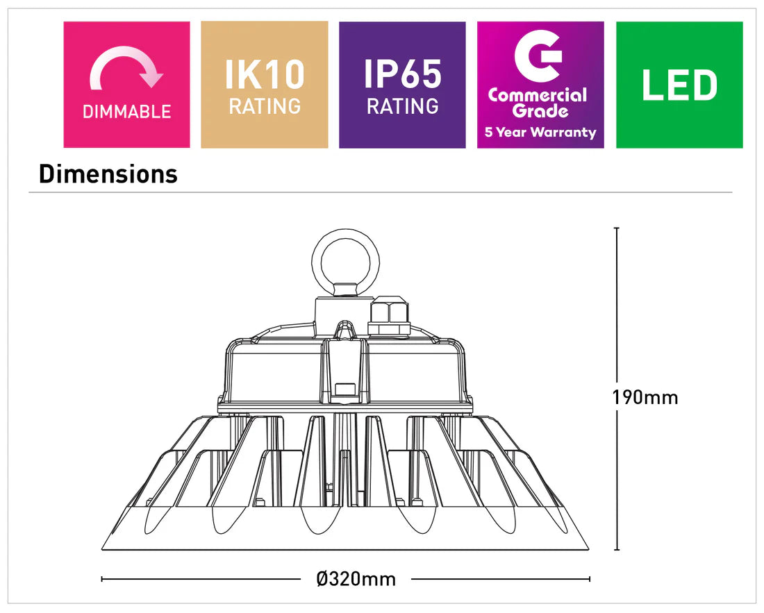 Mercator Lighting Tarzen LED Highbay Light