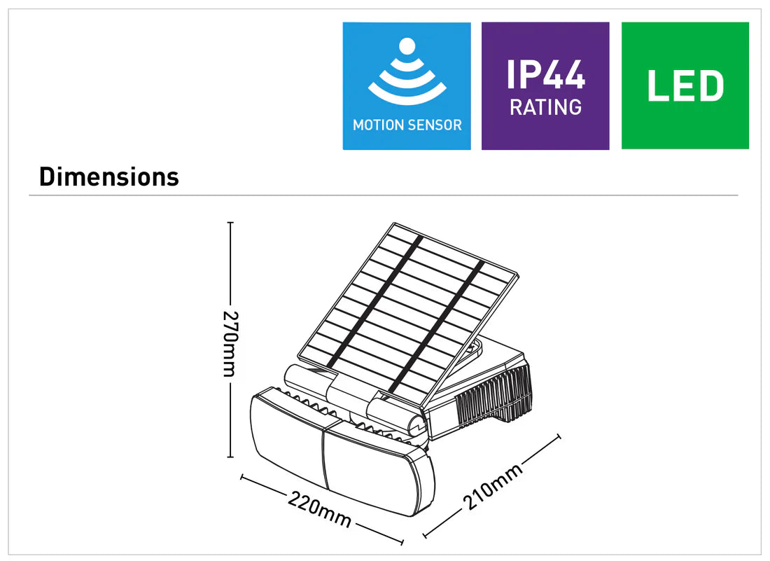 Nexa Solar Security Light with PIR Sensor