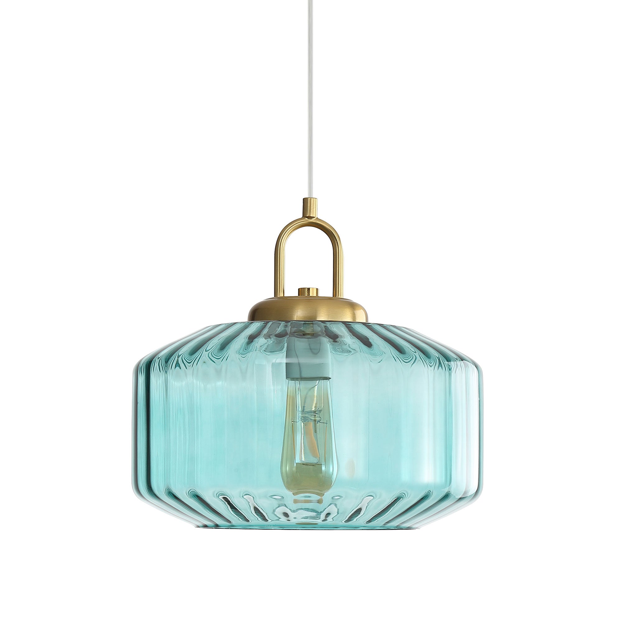 Oriel Lighting CLARISE BLUE Glass Pendant